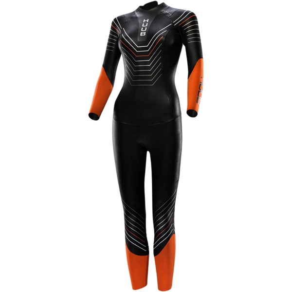 2026 Huub Womens Araya Swim Wetsuit ARAYAW - Black / Orange